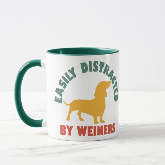 Retro Vintage gemakkelijk afgeleid door Weiners Mok (Links)