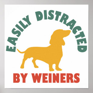 Retro Vintage gemakkelijk afgeleid door Weiners Poster