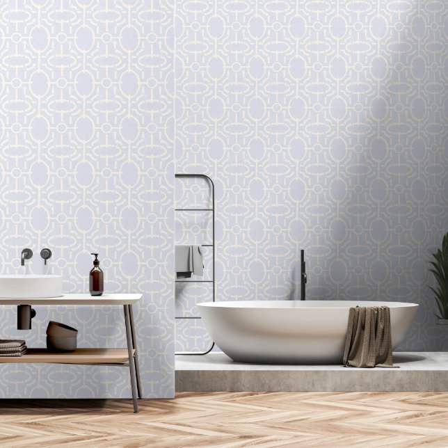 Retro vintage geometrisch boho patroon behang (Badkamer)