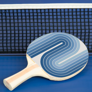 Retro Vintage Geometrisch Design Jaren 70 Tafeltennisbatje