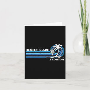 Retro Vintage Gezinsvakantie Florida Destin Strand Kaart