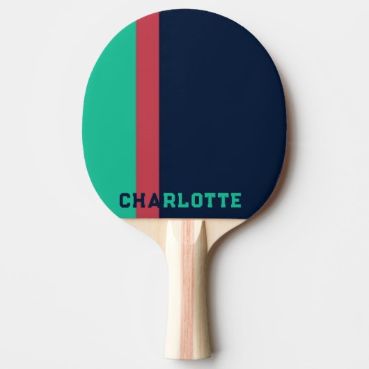 Retro vintage gift tafeltennisbatje (Voorkant)