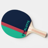 Retro vintage gift tafeltennisbatje (Zijkant)