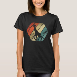 Retro vintage Giraffe en leuk dier 8 T-shirt