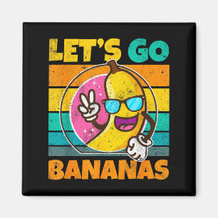 Retro Vintage Grappige Banaan Meme Laat Los Banaan Magneet