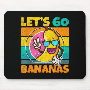 Retro Vintage Grappige Banaan Meme Laat Los Banaan Muismat
