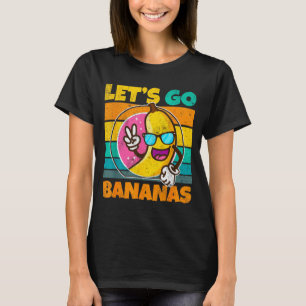 Retro Vintage Grappige Banaan Meme Laat Los Banaan T-shirt