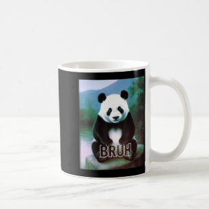 Retro Vintage Grappige Bruh Panda Sla Jargon Meme Koffiemok