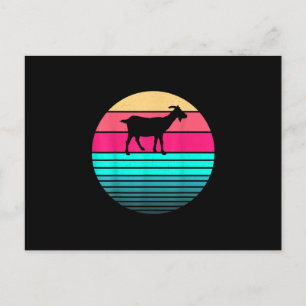 Retro Vintage Grappige Dierenliefhebber Geitenboer Briefkaart