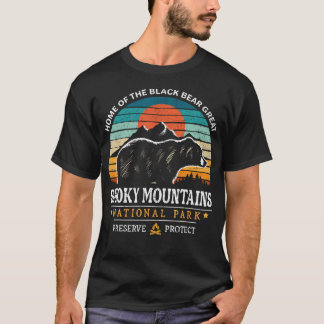 Retro Vintage Great Smoky Mountains Nationaal T-shirt