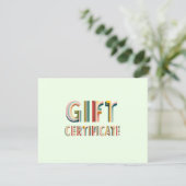 Retro Vintage Groen Certeficaten (Staand voorkant)
