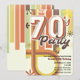 Retro Vintage Groovy 70'er jaren 1970 Zeventies Fe Kaart