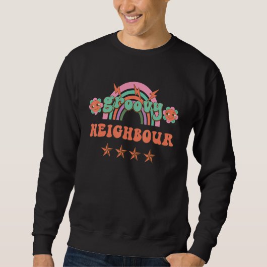 Retro vintage groovy Neighbour matching family par Trui (Voorkant)