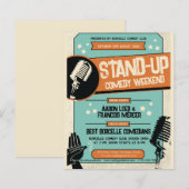 Retro Vintage Grunge Stand-up Comedyshow (Voorkant / Achterkant)