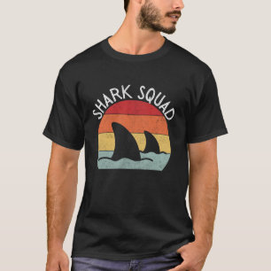 Retro Vintage Haaienvin 70s 80s Haaien Squad Liefh T-shirt