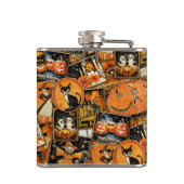 Retro Vintage Halloween Fun Collage Heupfles (Achterkant)