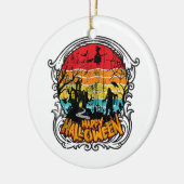 Retro Vintage Halloween - Oude Halloween Keramisch Ornament (Links)