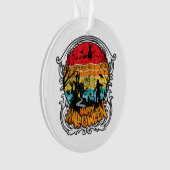 Retro Vintage Halloween - Oude Halloween Ornament (voorkant)