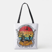 Retro Vintage Halloween - Oude Halloween Tote Bag (Achterkant)