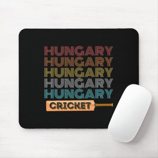 Retro Vintage Hungary Cricket  Muismat (Met muis)