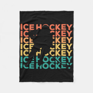 Retro Vintage IJshockey Cadeau Voor IJshockey Spel Fleece Deken