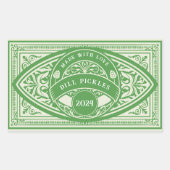 Retro Vintage Jam Label Conserveringssticker (Voorkant)