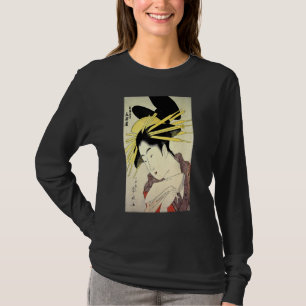 Retro Vintage Japanse Geisha Kunst Japanse Geschie T-shirt