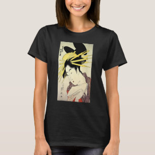 Retro Vintage Japanse Geisha Kunst Japanse Geschie T-shirt
