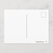 Retro Vintage Jolly Snowman Feestdagenkaart (Achterkant)