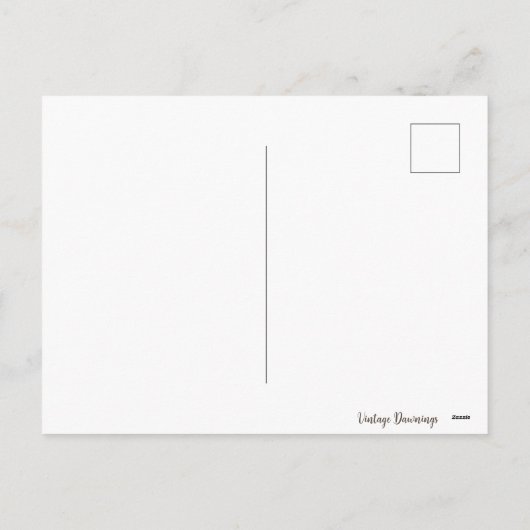 Retro Vintage Jolly Snowman Feestdagenkaart (Achterkant)