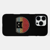 Retro Vintage Kat iPhone Hoesje (Achterkant horizontaal)