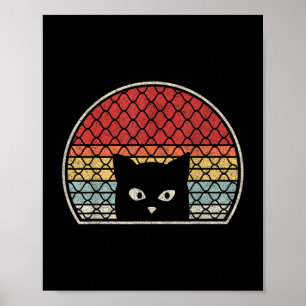 Retro Vintage Kat Poster