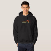 Retro Vintage Kayak Canoeing Kayaking   Hoodie (Voorkant volledig)