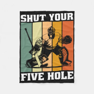 Retro Vintage Keeper Hou Je Vijf Gaatjes Dicht Ijs Fleece Deken