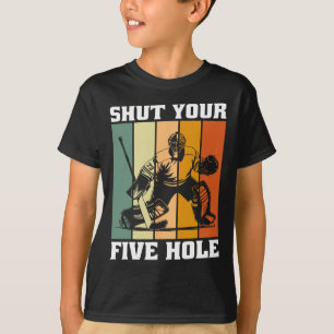 Retro Vintage Keeper Hou Je Vijf Hole Dicht Ijshoc T-shirt
