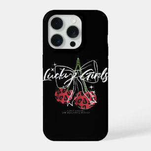 Retro Vintage Kersen Citaat Typografie iPhone 15 Pro Case