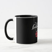 Retro Vintage Kersen Citaat Typografie Mok (Links)