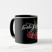 Retro Vintage Kersen Citaat Typografie Mok (Voorkant links)