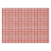 Retro Vintage Kersenrood Geruit Textuur Tafelkleed (Voorkant (Horizontaal))