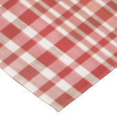 Retro Vintage Kersenrood Geruit Textuur Tafelkleed (Gekanteld)