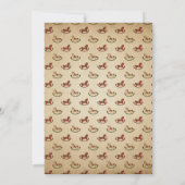 Retro Vintage Kerst Baby Shower Raadspel (Achterkant)
