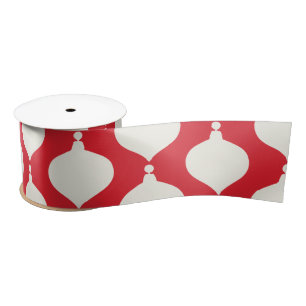 Retro vintage kerst bauble vakantie satijnen lint