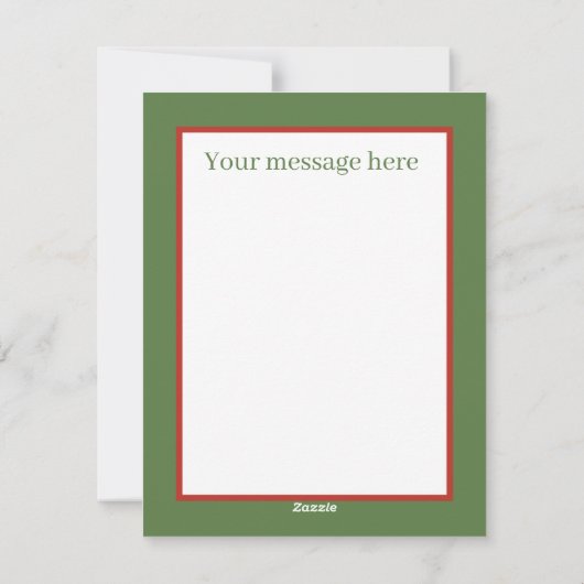 retro vintage kerst beer feestdagenkaart (Achterkant)