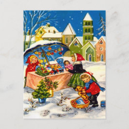 Retro Vintage Kerst, Cadeaus kopen Feestdagenkaart