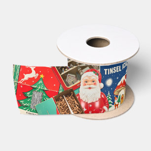 Retro Vintage Kerst Decoraties II Satijnen Lint