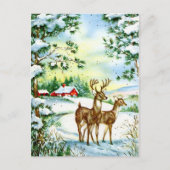 retro vintage kerst Holiday render Feestdagenkaart