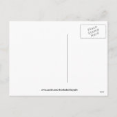 Retro Vintage Kerst NicksVakantie briefkaart (Achterkant)