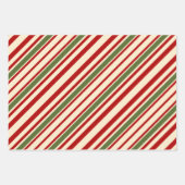 Retro Vintage Kerst: Rode Kaarsen & Holly Inpakpapier Vel (Voorkant 2)