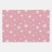 Retro Vintage Kerst: Roze Collage Inpakpapier Vel (Voorkant 2)