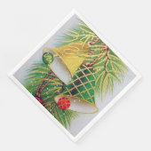 Retro vintage kerstabel servet (Hoek)